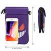 Smartphone PU Umăr Crossbody Accesoriu Carte de telefon mobil Umăr Walking Character [LANSERY] Husă, femei, piele, portofel, geantă, elegant,