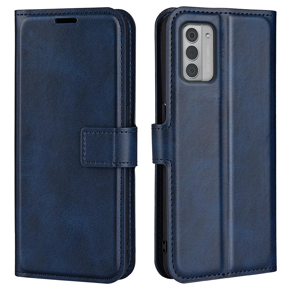 

Protective Case for Nokia G42,Calf Texture PU Leather Wallet Stand Phone Cover Blue