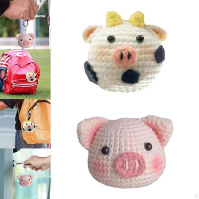 2x Handicraft DIY Doll Crochet Kit Ornaments Hand Knitting for Birthday