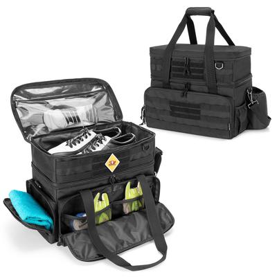 Τσάντα Μπόουλινγκ DSLEAF για 2 με Ξύλινο Στηρίγμα Τσάντα Μπόουλινγκ με Αποθηκευτικό Χώρο για Παπούτσια