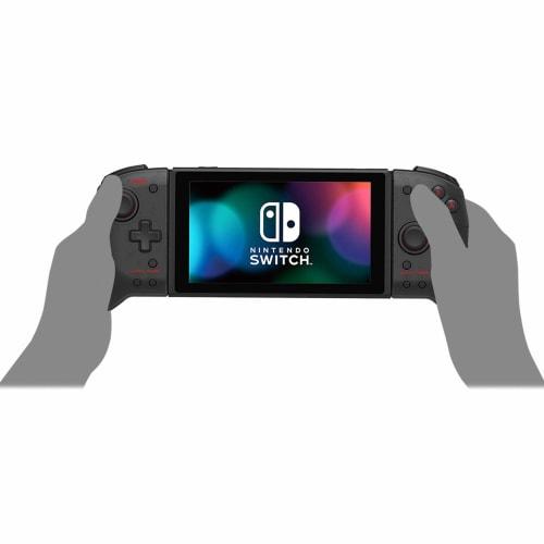 Utstyrt med kontinuerlig brann- og kontinuerlig brannhold-funksjon [Nintendo-lisensiert produkt] Grip-kontroller for Nintendo Switch Clear Black [Nintendo