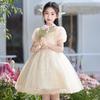 Girls' Luxury Champagne Princess Performance Gown