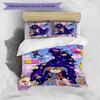 Set Lenzuola 3 Pezzi Stampa Cartone Animato Digital Circus Morbido Traspirante Copripiumino Federe Set Lavabile Decorazione Camera da Letto Regalo per la Casa