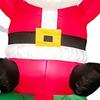 Inflatable Father Christmas 1.8m  5.9ft Polyester Cloth Waterproof LED Light Blow Up Father