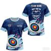 Modische Bogenschießen Sport Herren T-Shirts 3D Benutzerdefinierter Name Druck Personalisierte Bogenschießverein Teammitglied T-Shirt Lockere Kurzarm Oberteile