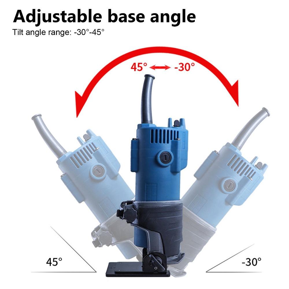Aluminum Alloy Router Tilt Base Angle (-30° To 45°) Trimmer Base  for Woodworking / Carpentry