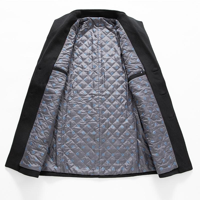 Neue Winter Herren Business Casual Wollmäntel Britischer Stil Übermäntel Dickere Warme Kaschmir Trenchcoats Qualität Lange Jacken 4XL