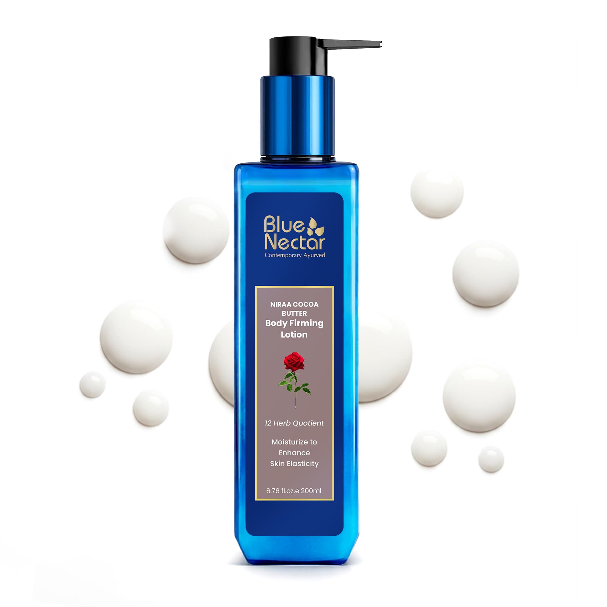 Blue Nectar Stretch Mark Removal Cream | Pregnancy Stretch Marks Cream for Women | Postpartum Moisturizing Body Lotion, with Cocoa Butter, Saffron