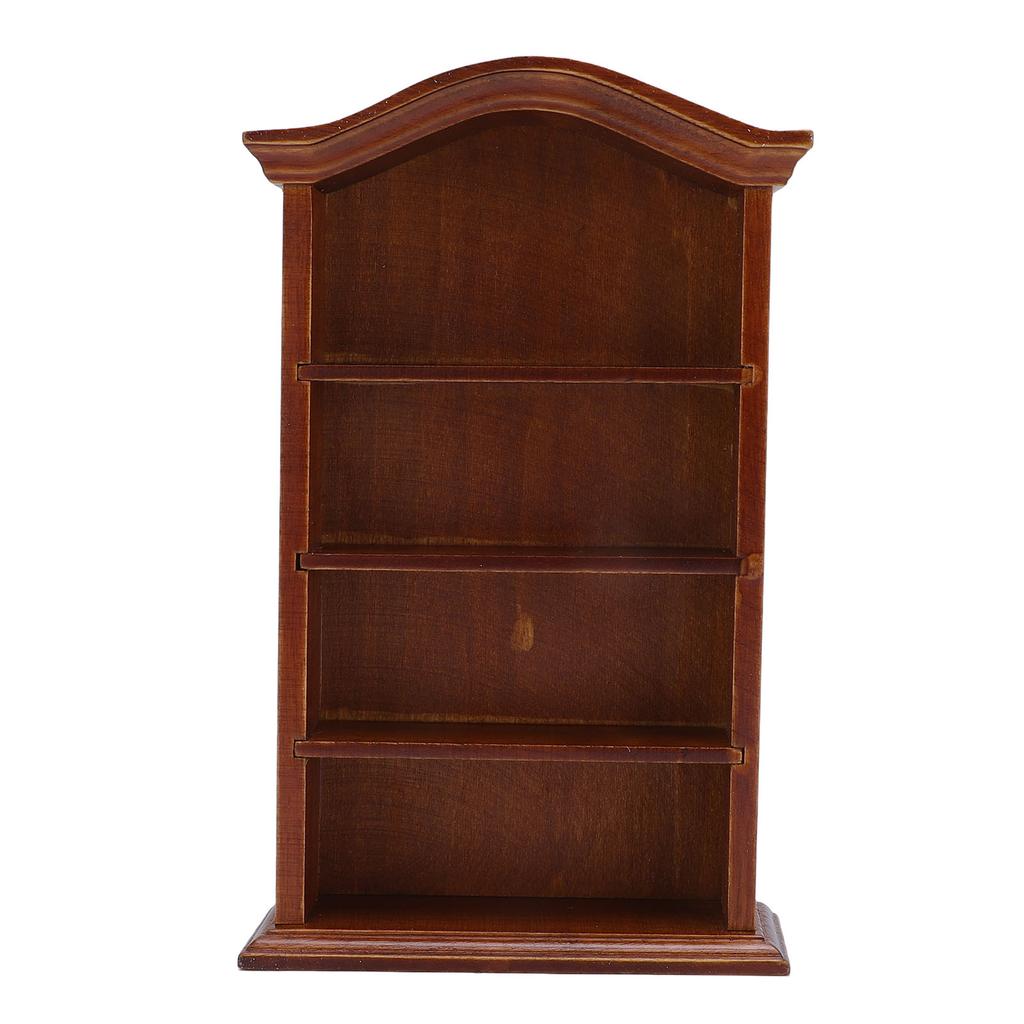 Dollhouse Bookshelf 1:12 Scale Decoration Accessories 4 Floors Miniature Dollhouse Bookshelf for