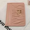 Trendy M Women's Versatile Pleated Wallet: Stylish Short Coin & Card Holder