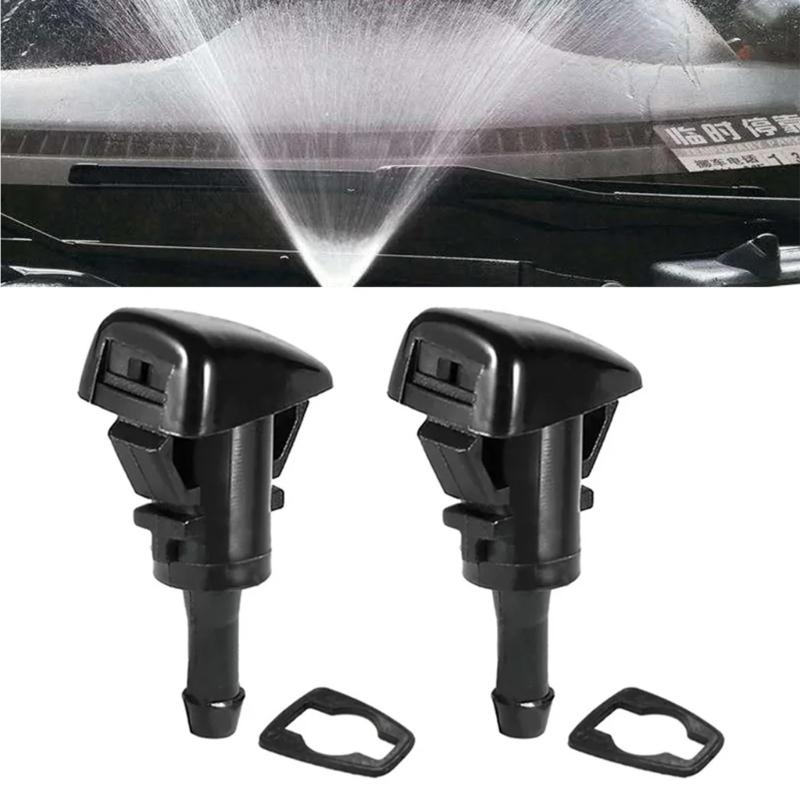 Water Saving Windshield Washer Jet Nozzle Replaces 5303833AA Anti Clog Design Strong Plastic Housing for Automotives