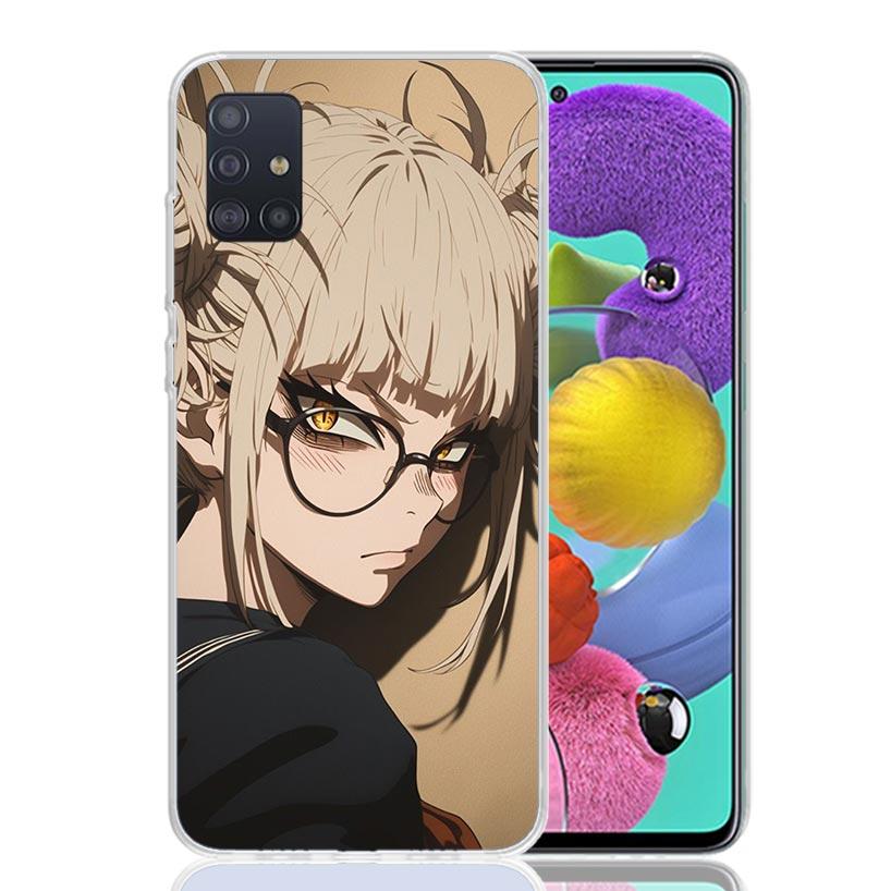 Himiko Toga My Hero Fashion Phone Case For Samsung Galaxy A52 A32 A22 A12 A02S A50S A30S A51 A31 AA71 Note 20 Ultra 10 S10 Plus