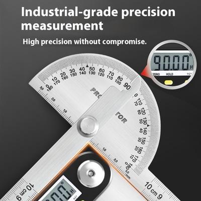 14cm/10cm Angles Finders Protractors Stainless Double Scale 180 Degree Semi Circular Angles Ruler