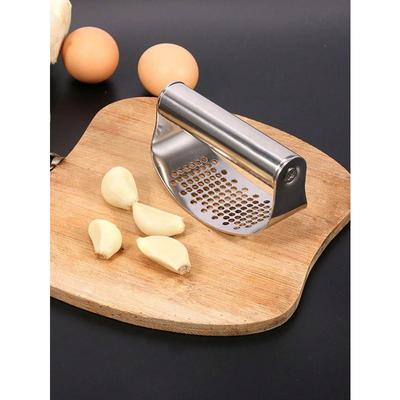 1 Stück Edelstahl Knoblauchpresse und manueller Obst- und Gemüse stampfer, einfach zu bedienen und zu reinigen