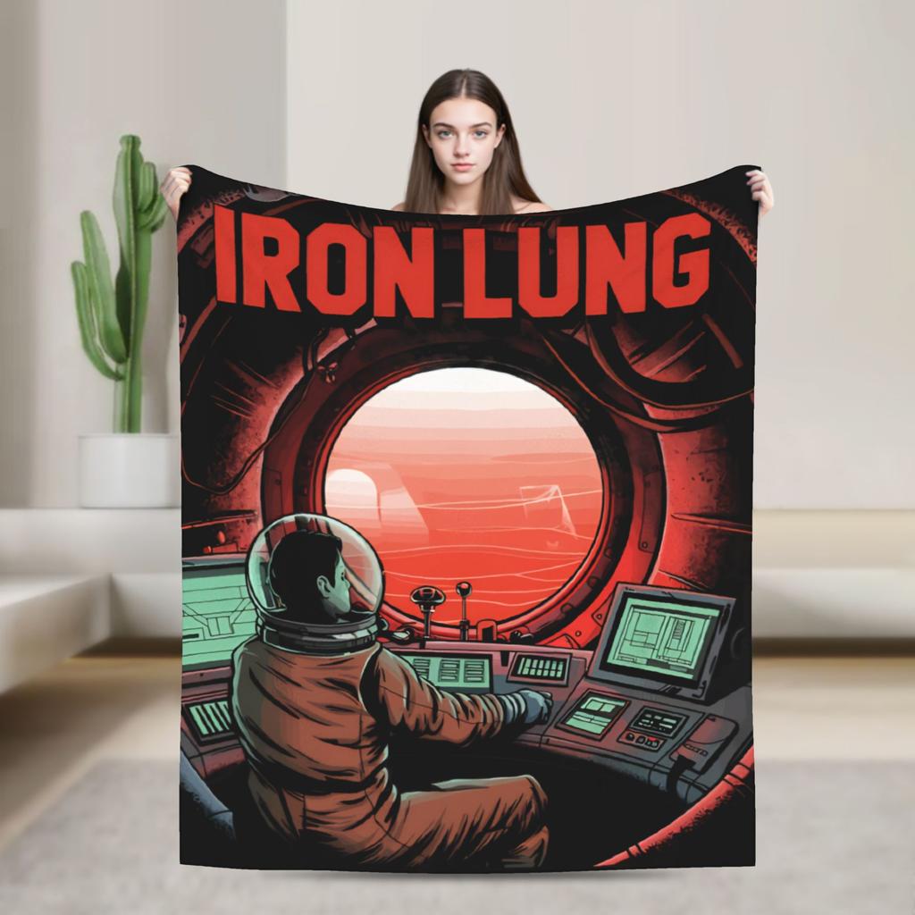 Iron Lung Horror Movie Knitted Blankets Velvet Lightweight Throw Blanket for Bedding Couch Bedroom Quilt