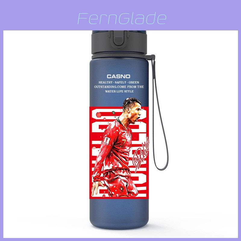 Voetbalfans Waterfles met Nylon Handvat voor Sportliefhebbers 560ml PC Materiaal Zomer Reizen