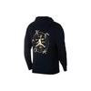 Jordan Logo-Print Kapuzen-Kordelzug Straight-Leg Sweatshirt Herren Oberteile Schwarz CJ9098-010