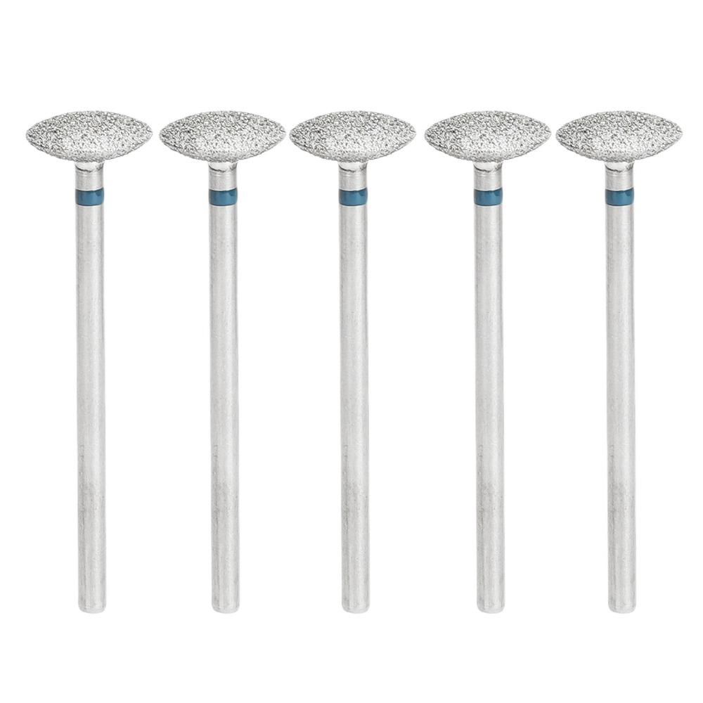 5PCS Rugged Rough Surface Cuticle Remover Drill Bit Pedicure Sanding Head  Nail Surface Polishing
