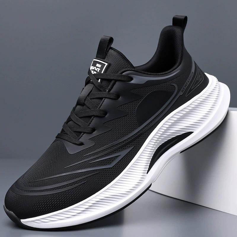 Nuove sneakers in pelle con suola morbida scarpe da corsa leggere per esterni taglia grande