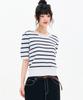 CHASECULT Women'S Striped Short Sleeve Summer Knit-Fbrg5673D01
