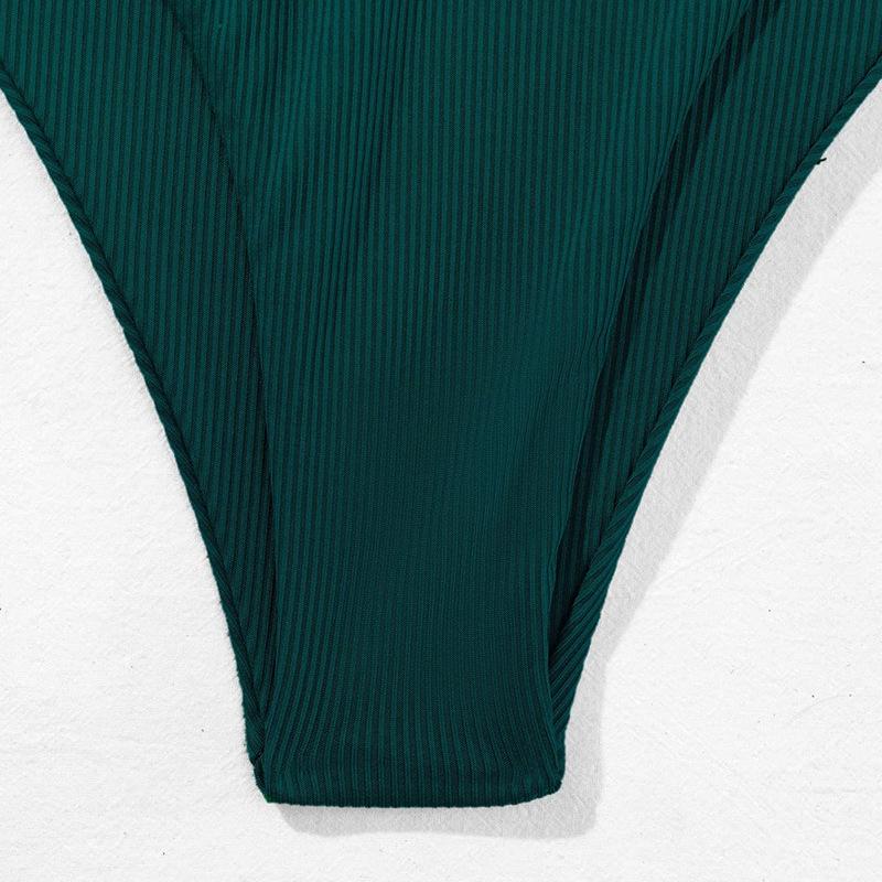 European & American Sexy Bandeau Split Swimsuit - Women's Drawstring Bikini Fashion