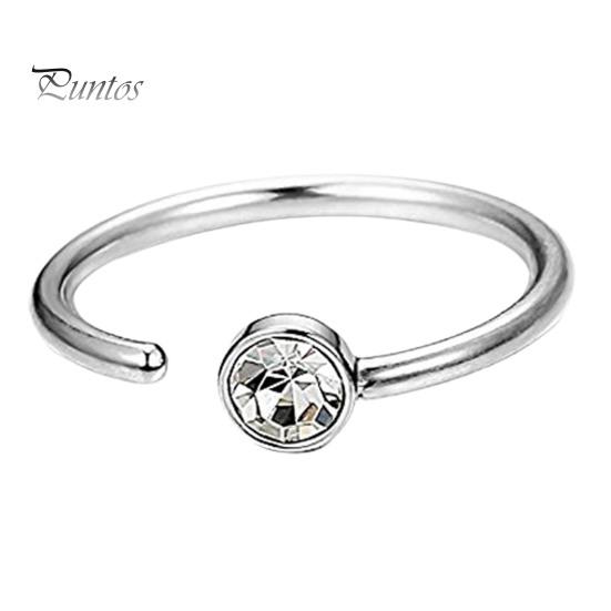Stud Nose Ring Stylish Skin-friendly Multi Colors Ornament Non Piercing Hoop for Party Decoration