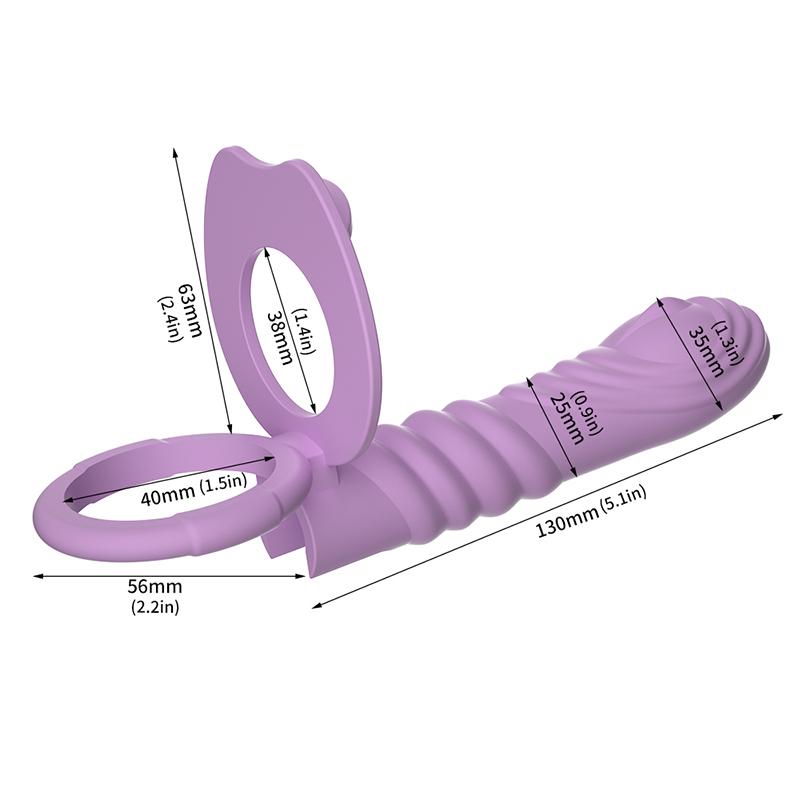 Double Penetration Penis Dildos Vibrators Prostate Massager For Women Men Anal Beads Butt Plug Sex Ring G Spot Massage Vagina