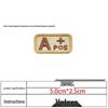 Toppa in Velcro Ricamata Tipo di Sangue 5x2.5 - Distintivo Tattico Morale per Borse e Abbigliamento