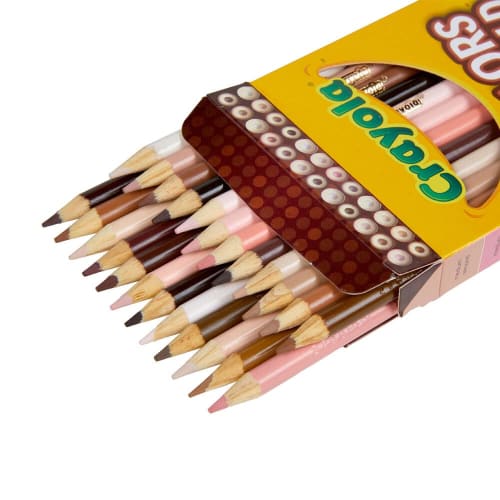 Crayola Skin Colored Pencils 24 Colors Colors of the World Friends of the World 684607 Genuine One Size