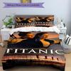 3pcs Titanic poster Duvet Cover Set, 1 Duvet Cover + 2 Pillowcases (No Insert), High-Definition Print, Home & Dorm Set yy251208039