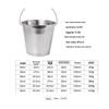 Kaooseen Stainless Steel Handheld Bucket