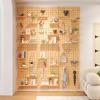 Solid Wood Nordic Wall Pegboard Shelf