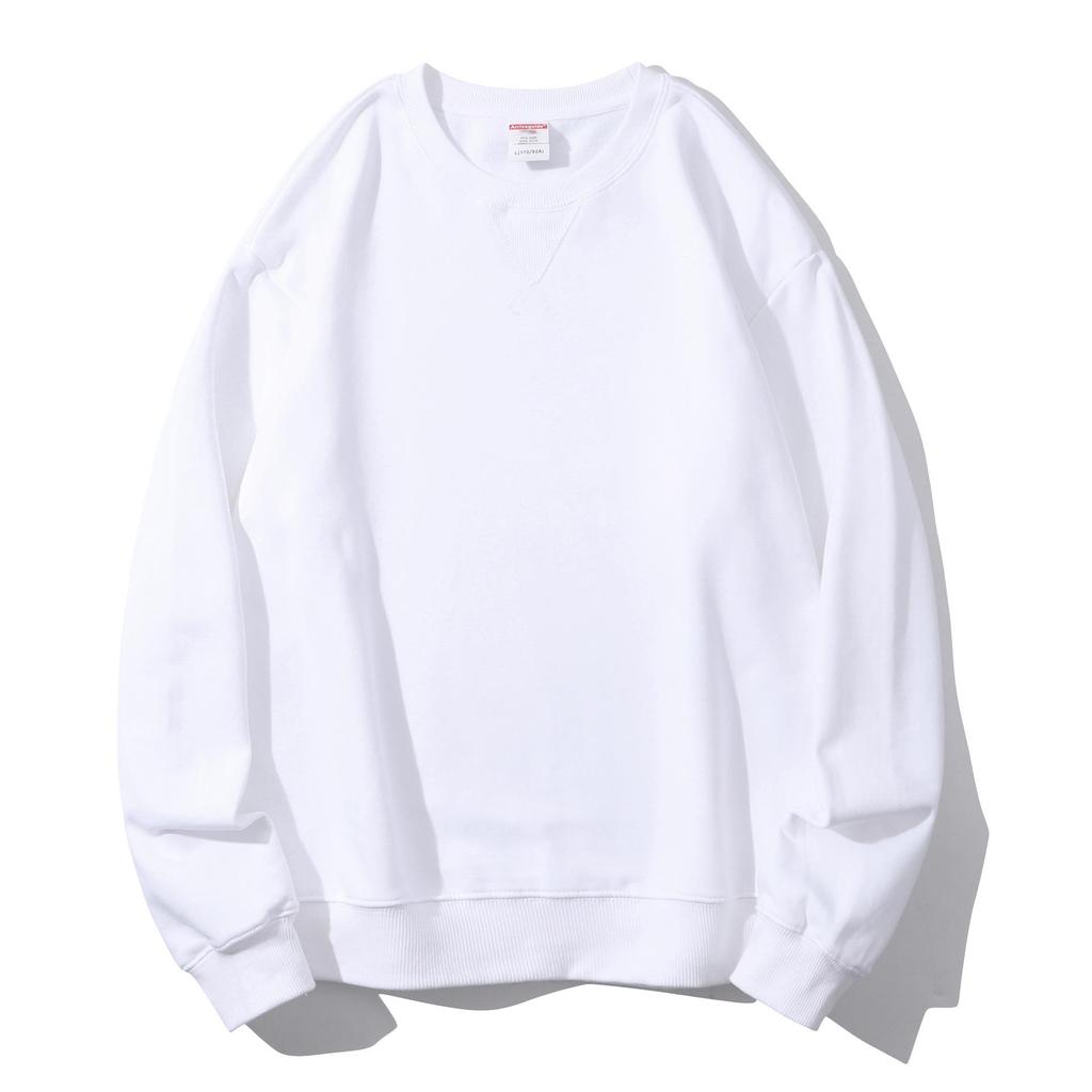 JR Zhenweisi Men's Purple Round Neck Long Sleeve Sweatshirt: Early Autumn Cotton-Feel, Loose Fit, Unisex Style