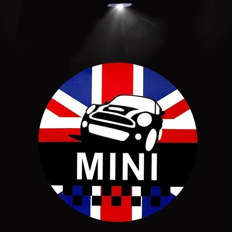 2 Stück Für BMW MINI Cooper One S JCW R56 R55 R53 F55 F56 R57 R60 Auto Tür Willkommensleuchten HD LED Laser Projektorleuchten Zubehör