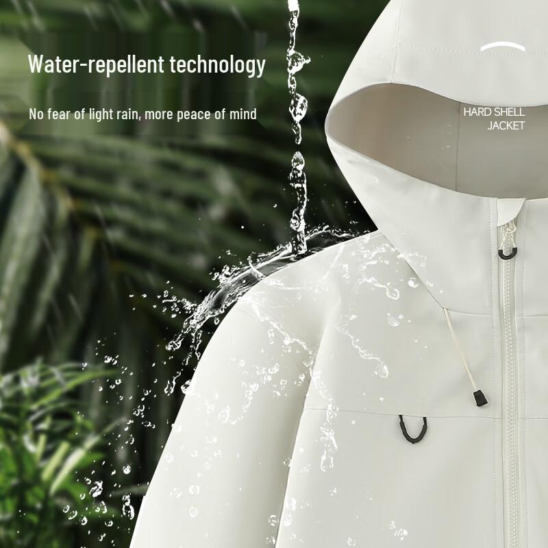 JEEP SPIRIT Men's Spring Windproof Waterproof Hooded Jacket