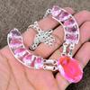 Pink Rubillite, Kunzite Gemstone 925 Sterling Silver Jewelry Necklace 18" KKG-439