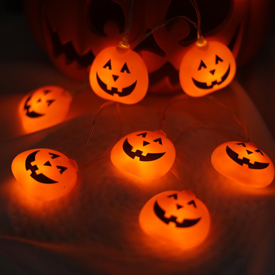 LED decorative lights, colorful lights, Ghost Festival atmosphere lights, Halloween pumpkin decoration lights for parties