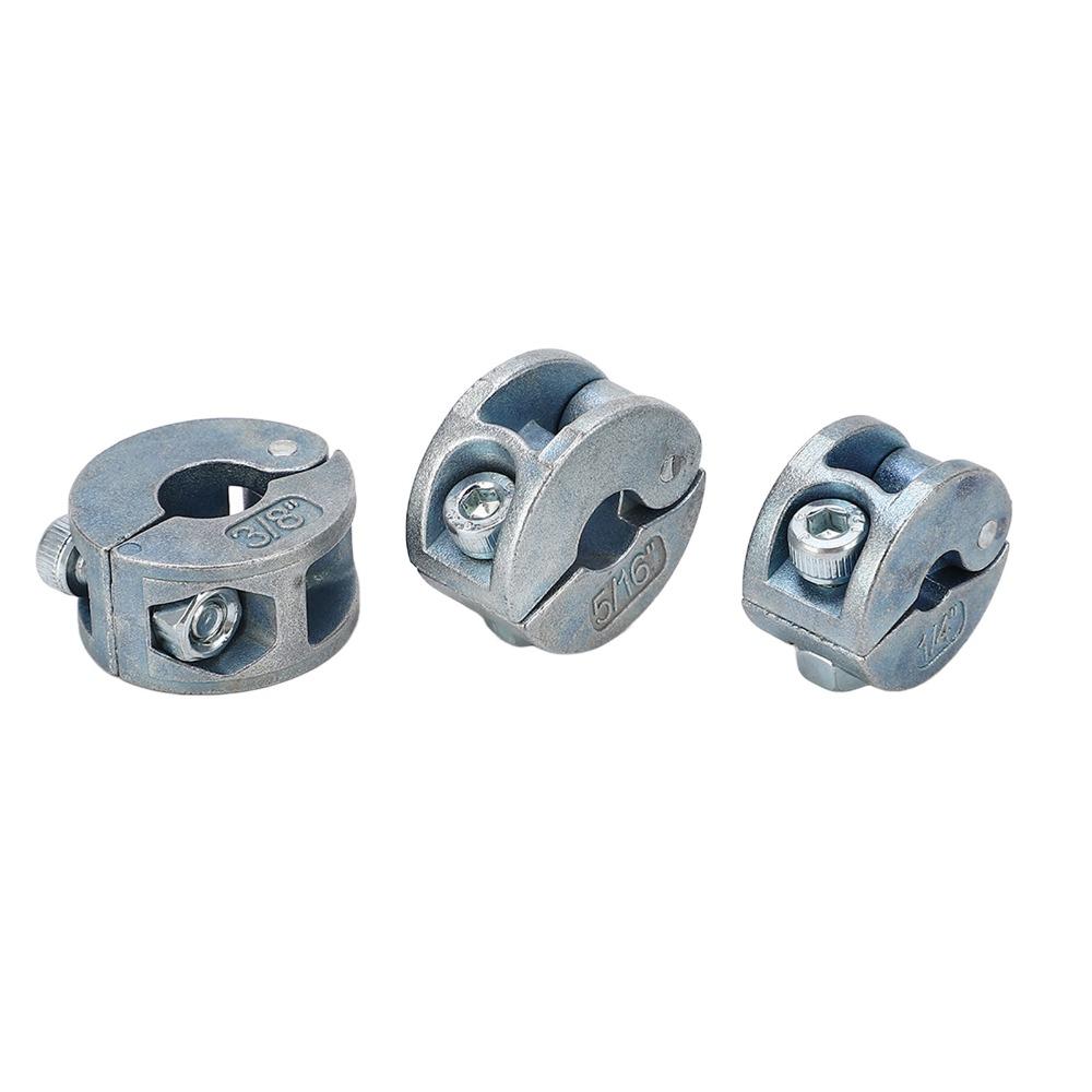 3PCS Zinc Alloy Drill Stopper Collars Open Type Metric Drill Bit Depth Stop Collar Hex Wrench Drill Stop Collar Kit