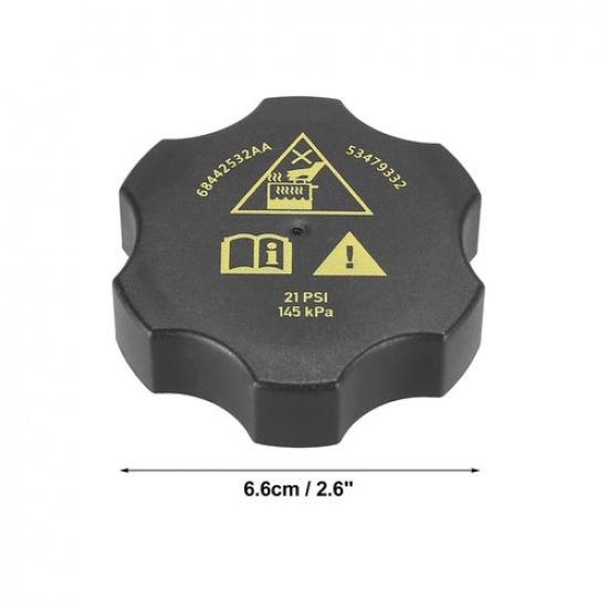 Pack of 1 For Jeep for Dodge Radiator Coolant Reservoir Recovery Cap 68442532AA