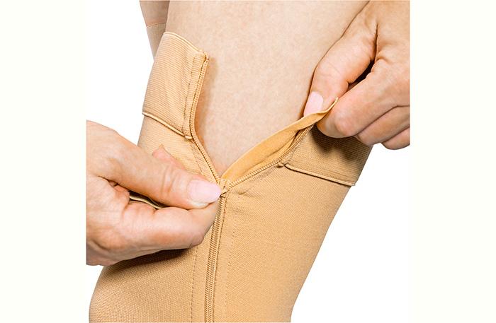 Kompressionsstrümpfe - Mit Reißverschluss, Über dem Knie, Deluxe XXL