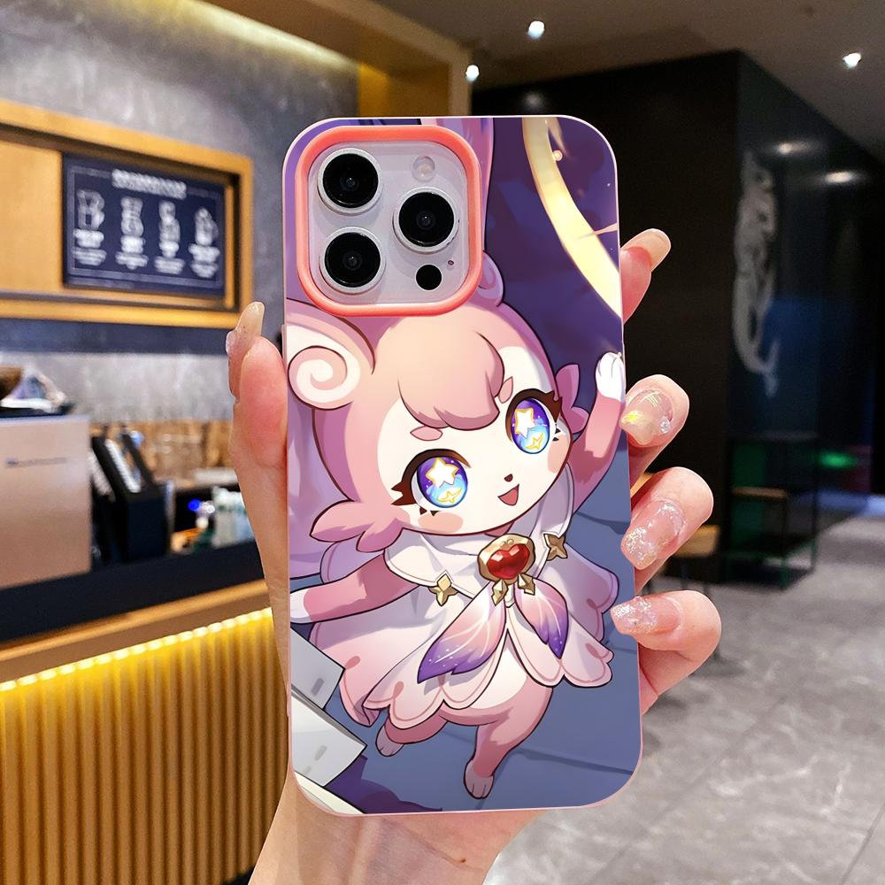 HSR Mem Jelly Double layer Pink Mobile Phone Case for iPhone 17 16 15 14 13 12 11 Air Pro Max Plus Protective