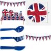 Add A Touch Of Elegance To Your Next Event With The British Flag Party Supplies Set Easy And Quick Cleanup Guaranteed!