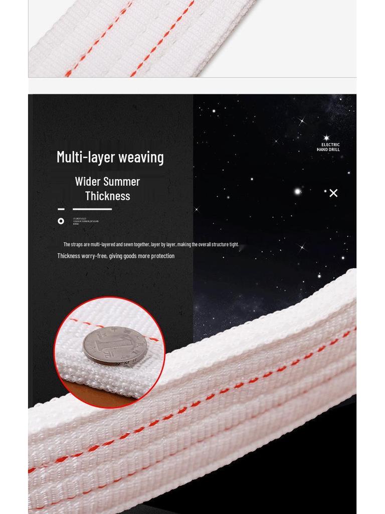 Nationaler Standard Flacher Nylon-Kranseil: 2/3/5/10 Tonnen Gabelstapler & Auto Abschleppseil