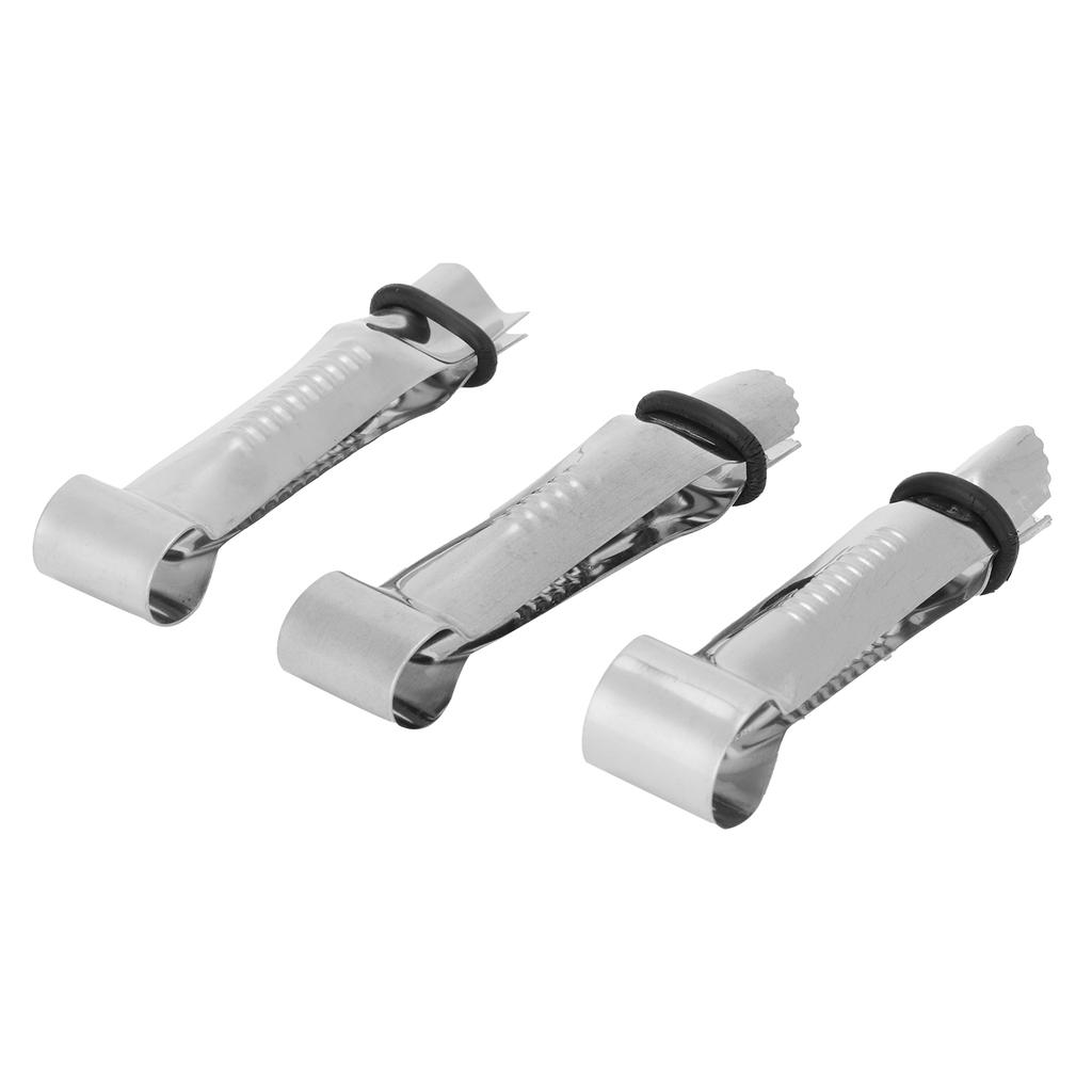 3pcs Stainless Steel Cake Crimper Cake Making Decorating Clamp Mould DIY Baking Tools