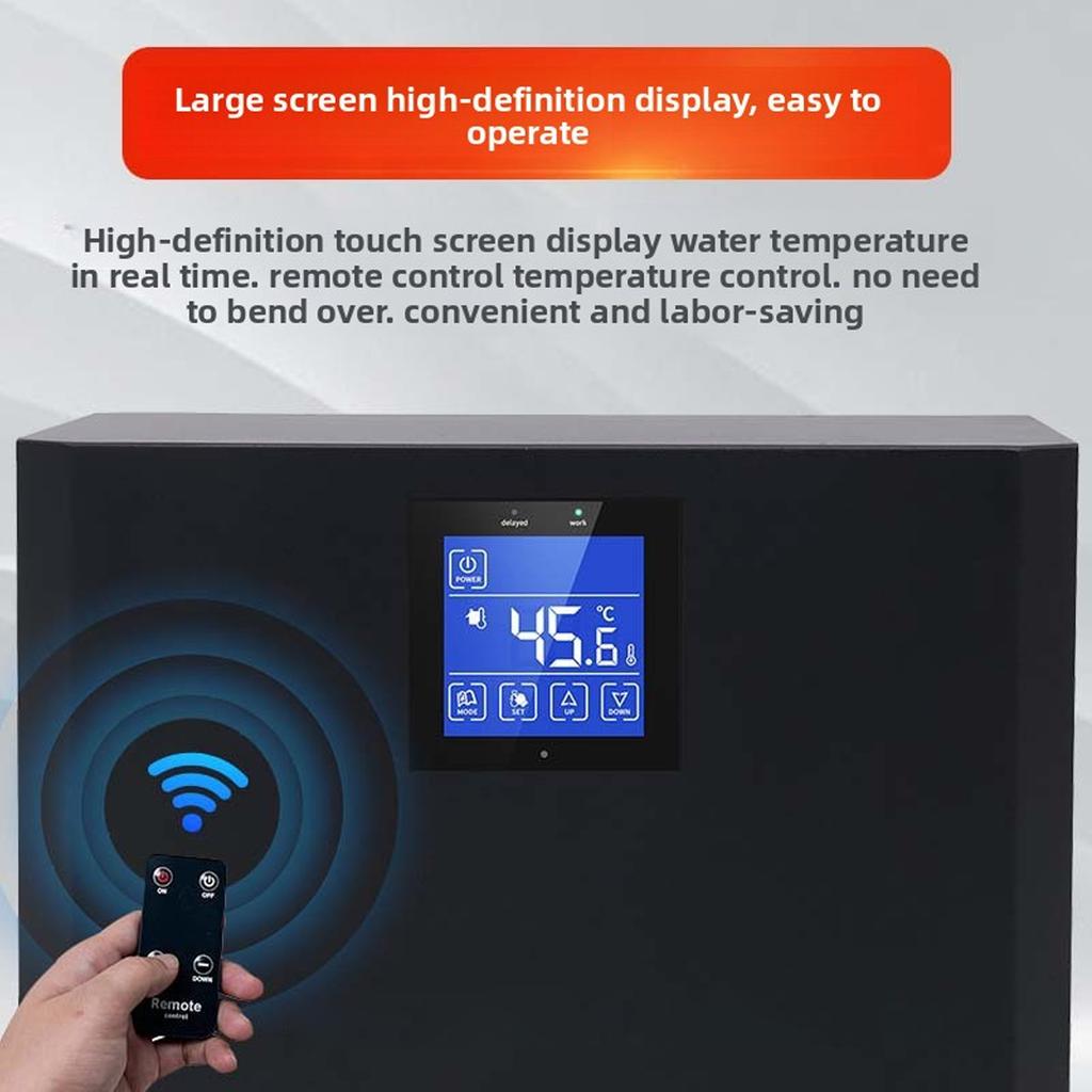1/3 Horsepower Ice Bath Chiller 3 Modes Touchscreen Remote Control Built in Filter Pump Ice Bath Cooling System EU Plug 220V