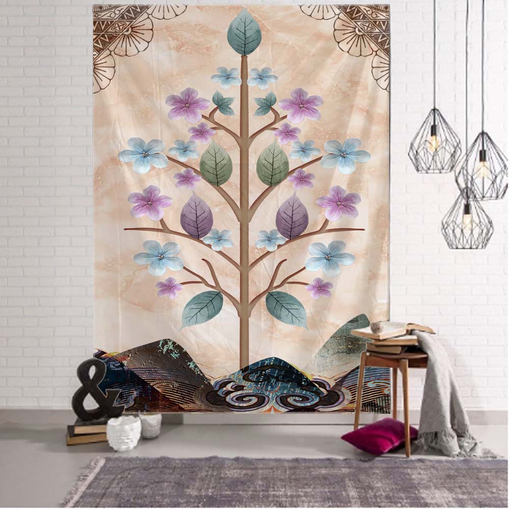 Elephant tapestry wall hanging, Bohemian, hippie, European style, living room, bedroom tapestry, home wall decoration, blanket