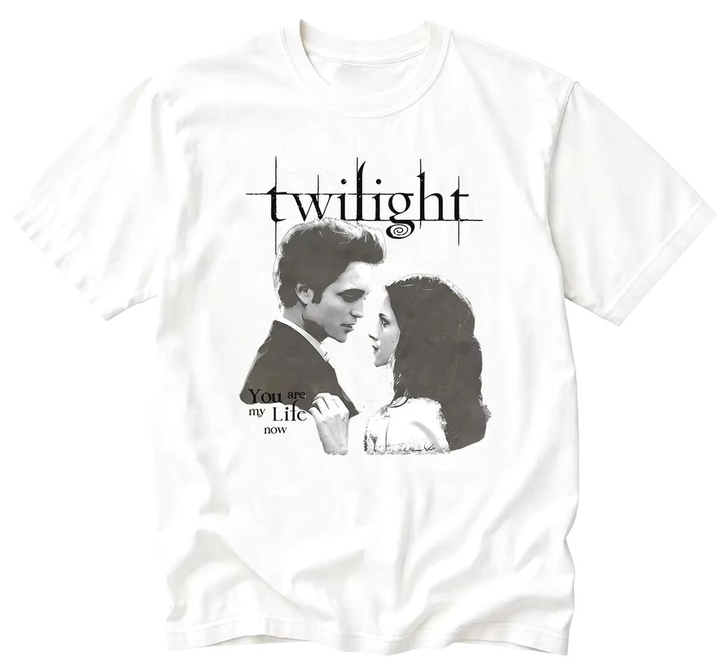 Summer 2026 Movie Twilight Edward Graphic T Shirt Unisex Unisex Harajuku Hip Hop Punk Tshirt Hip Hop Streetwear Oversized Tshirt