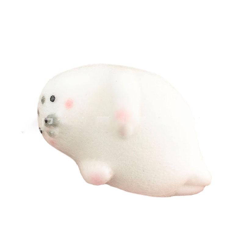 Taba Squishy Cute Large Chubby White Seal soft Flocked Sea Lion Slow Rebound Hand Relaxation Stress Relief Kawaii Girl Gift Toys