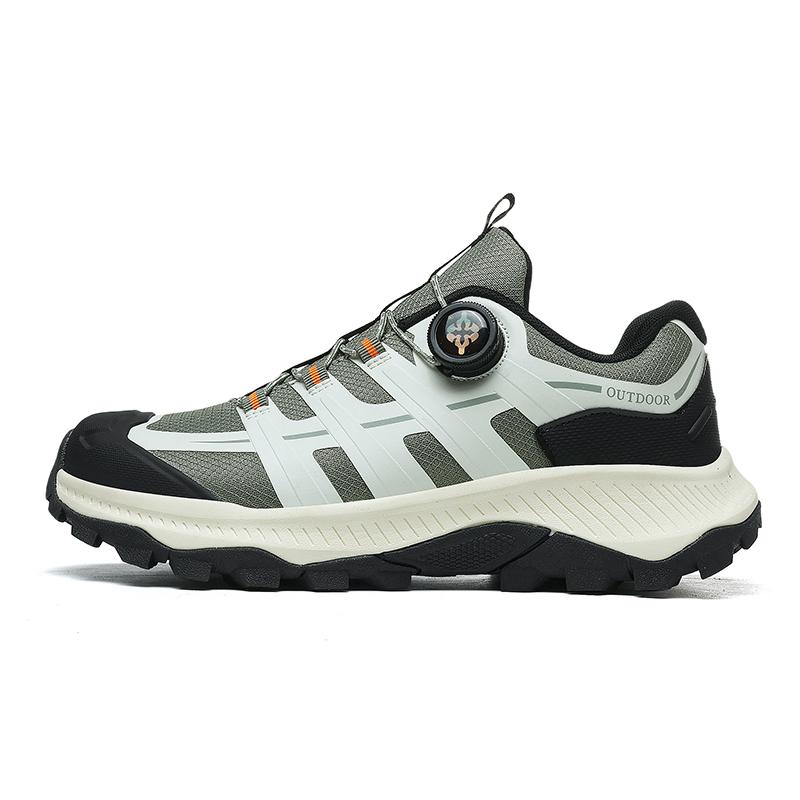 TUINANLE Mens Outdoor Hiking Non Slip Large Size Wide Walking Sneakers Rotating Button Casual Trainers