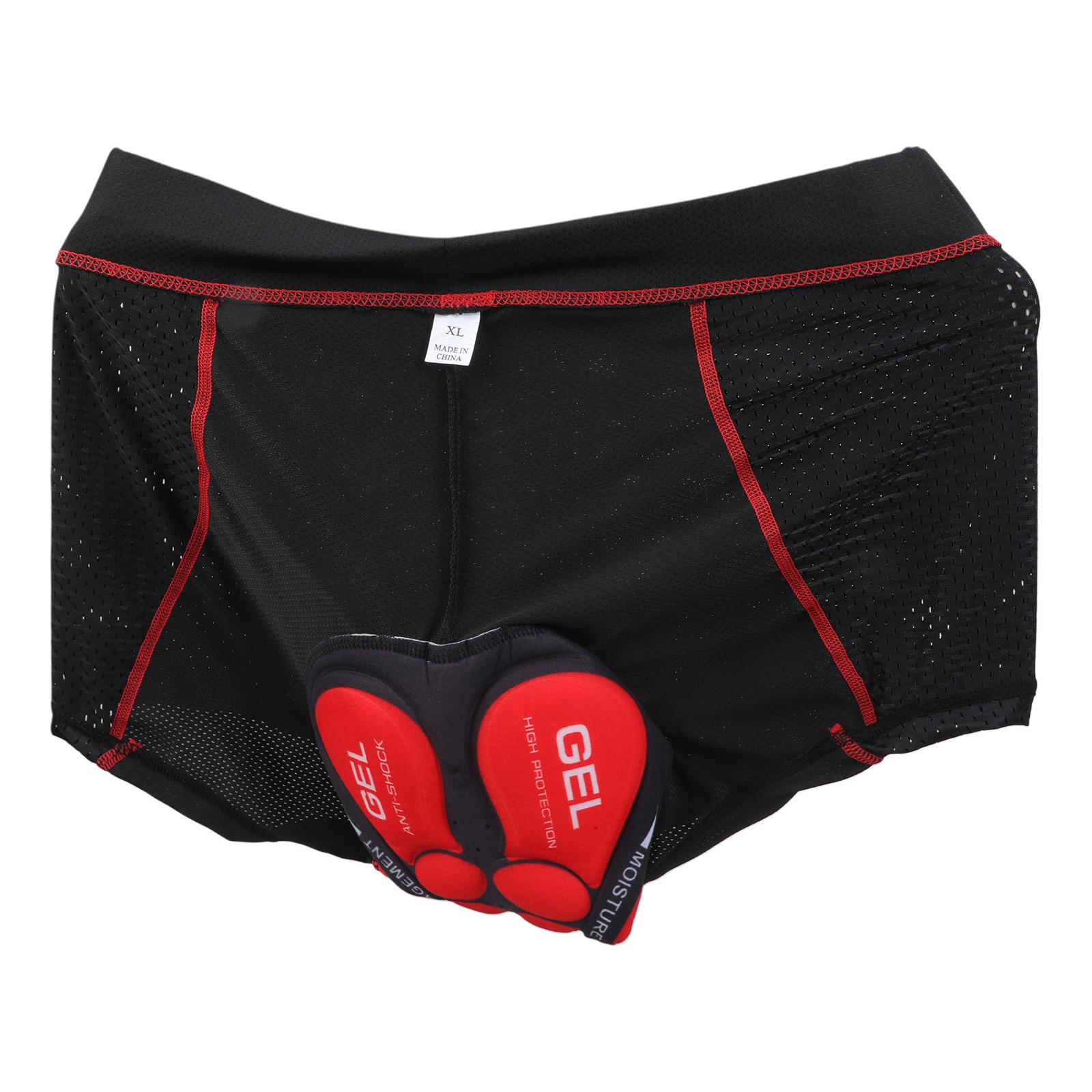 

Women Men 3D Padded Bike Shorts Anti-slip-Leg Cycling Underwear Wide Waist-Band Biking Bicycle-Motorcycle-Underpants XL